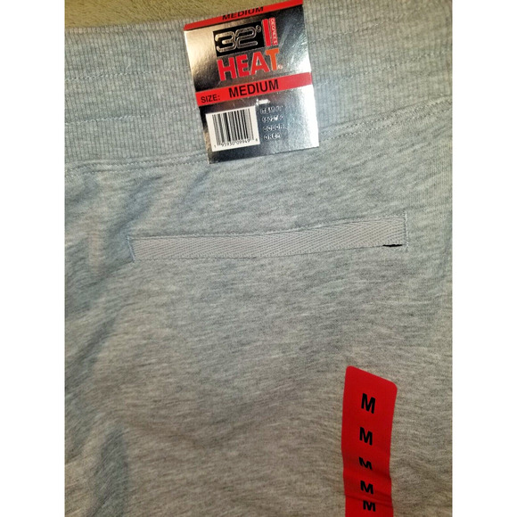 32 Degrees Heat Jogger Pants Mens medium Grey Camp run Gym NWT - Picture 5 of 13